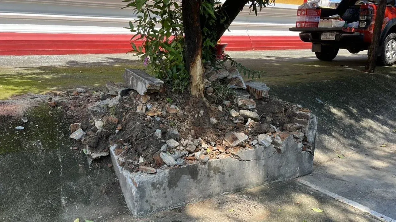 치앙라이 사원 사고 피해 차량