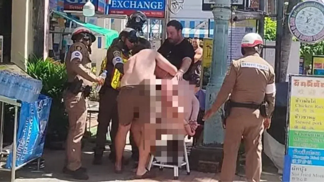 체포된 외국인 남성