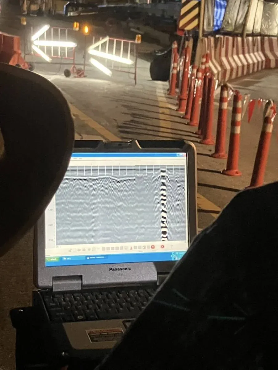 싱크홀 복구 작업