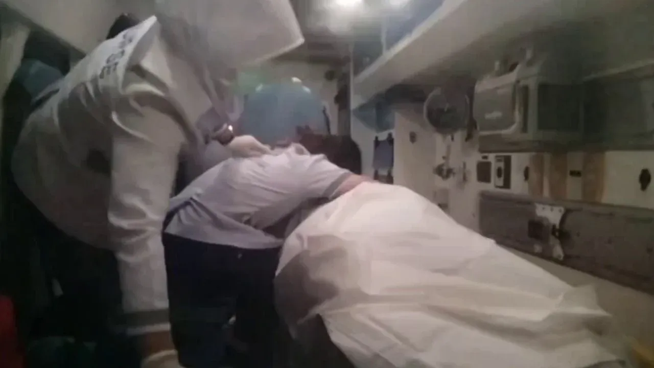태국 간호사 교통사고 현장에서 연인 발견