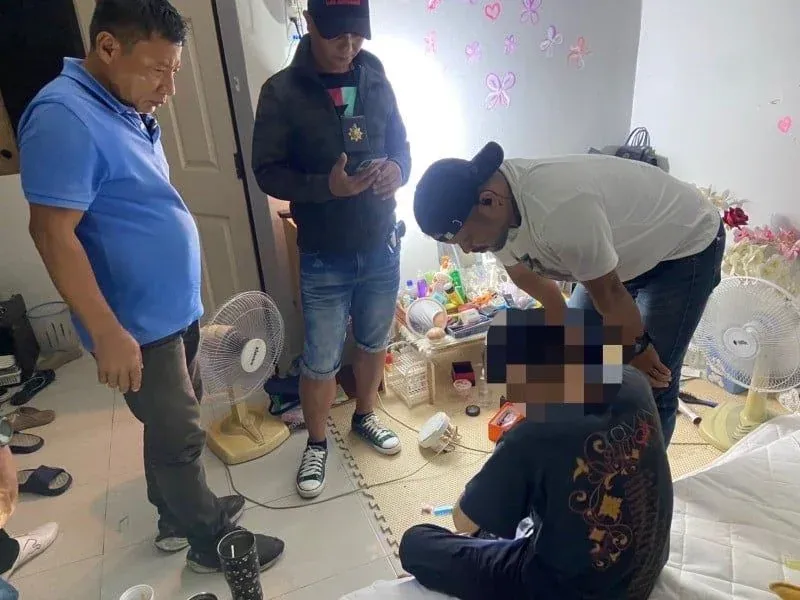 파통 마약 단속 현장