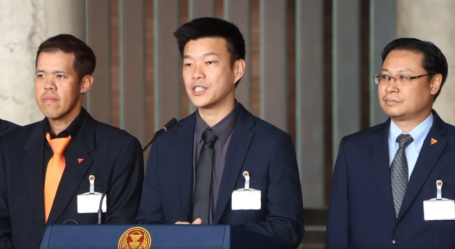 국민당 기자회견 모습