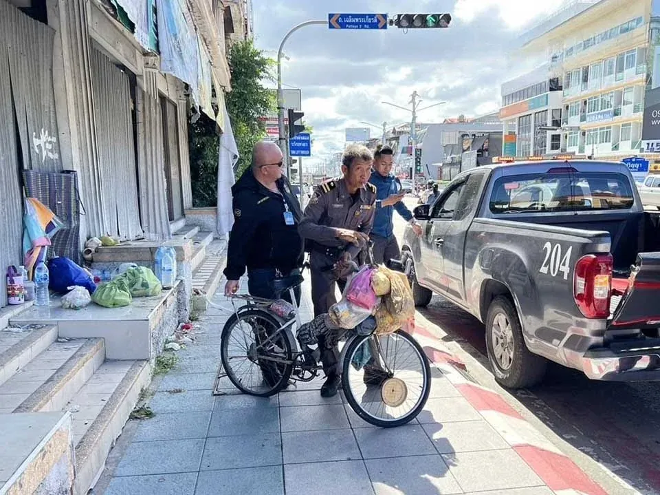 파타야 거리의 노숙자 상황을 보여주는 또 다른 모습
