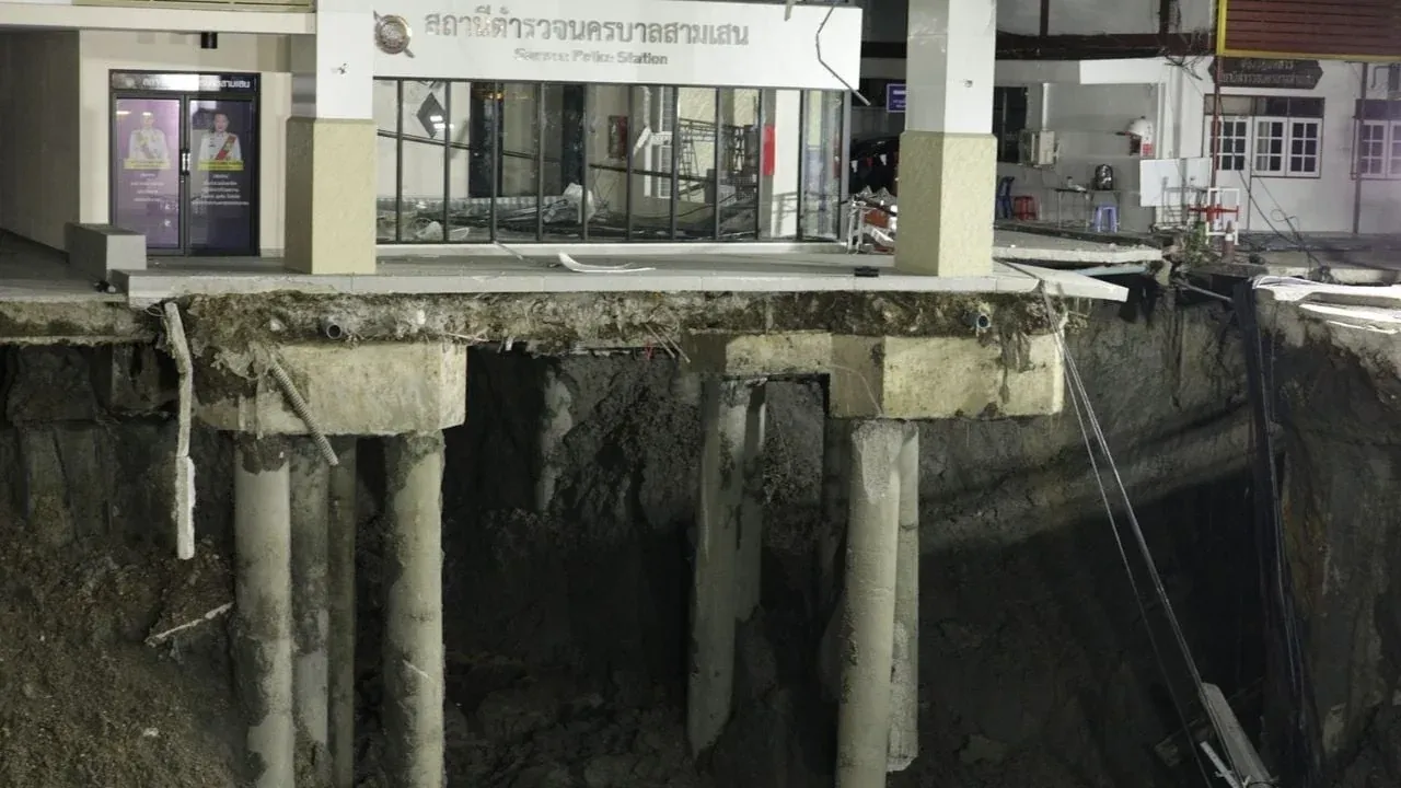 붕괴 위험에 처한 삼센 경찰서