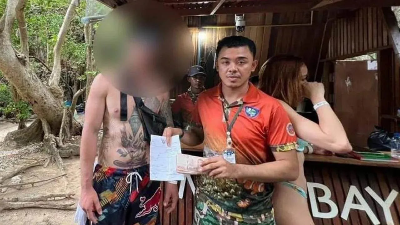 국립공원 규정 위반으로 현지인들의 공격을 받는 외국인