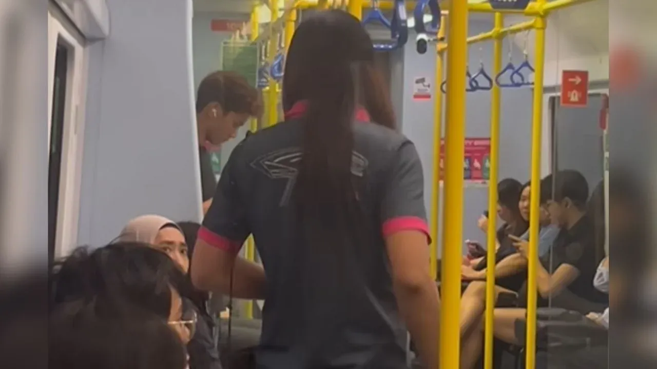 기차 내 모독 사건 목격자 영상