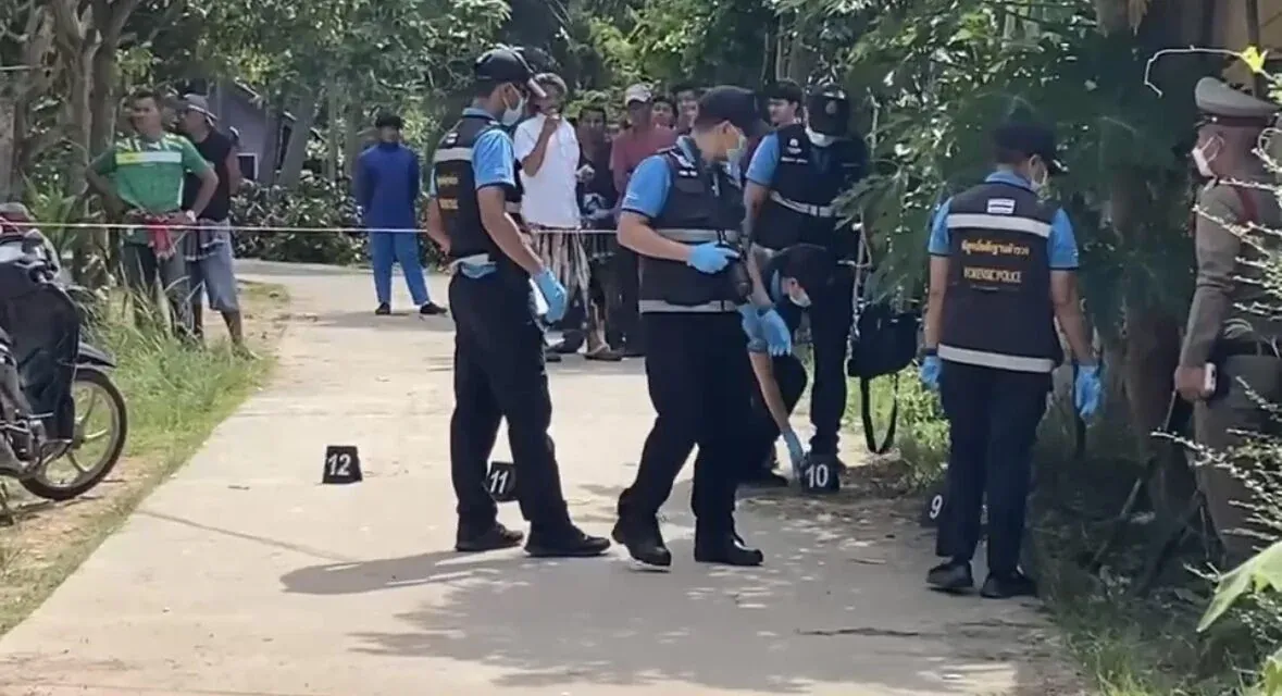 크라비 총격 사건 현장
