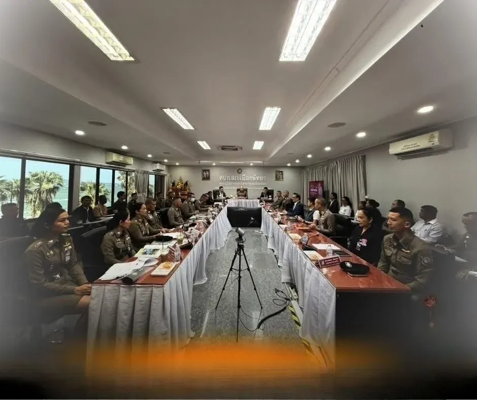 파타야 경찰 시상식 준비