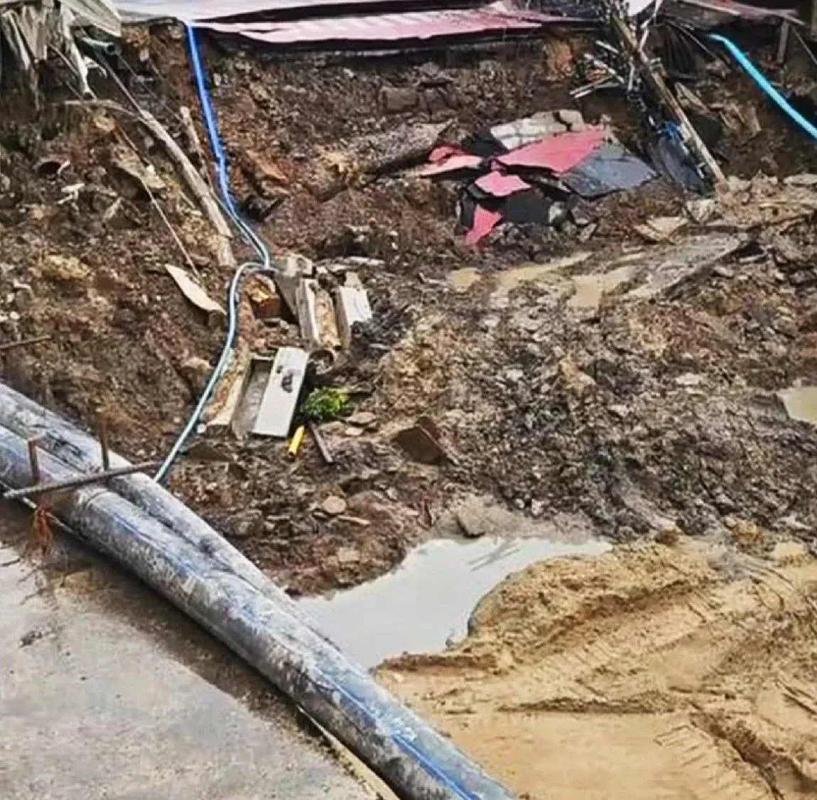 삼센 경찰서 보강 작업