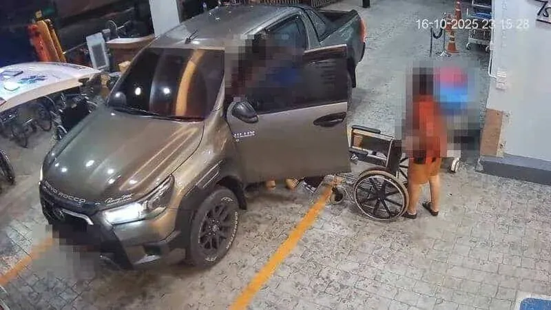 크라비 병원 구급차 차단 사건 현장