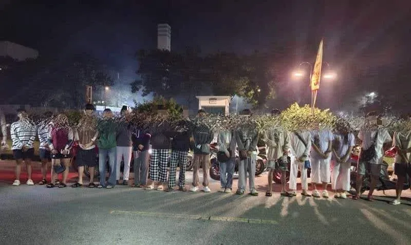 단속 현장 모습