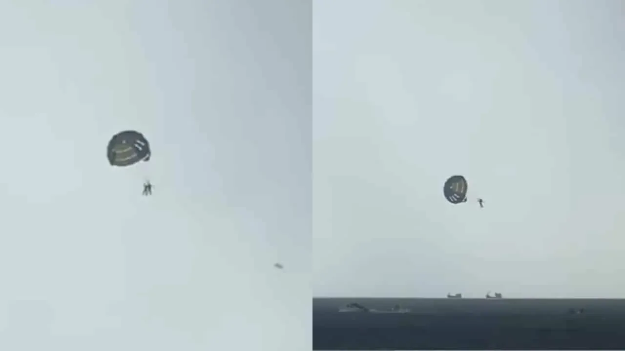 패러세일링 사고 현장