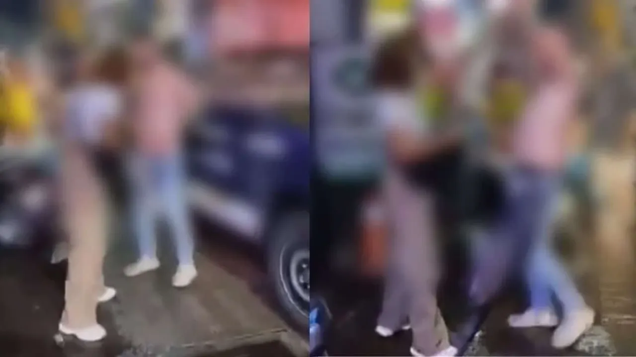 소이 부아카오에서 체포된 취한 외국인 남성