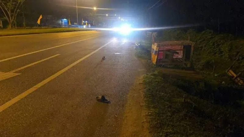 푸켓 칼부림 사건 현장 혈흔