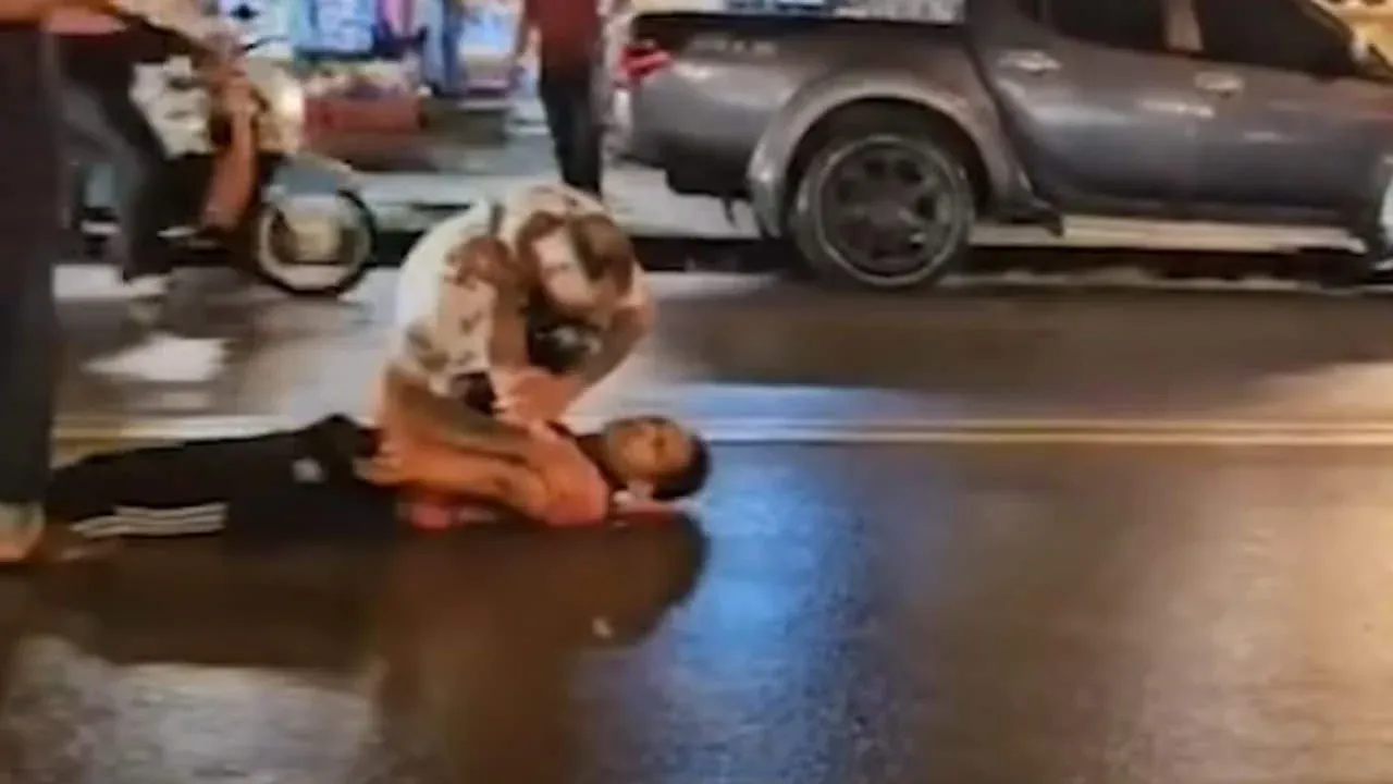 크라비 교통사고 현장