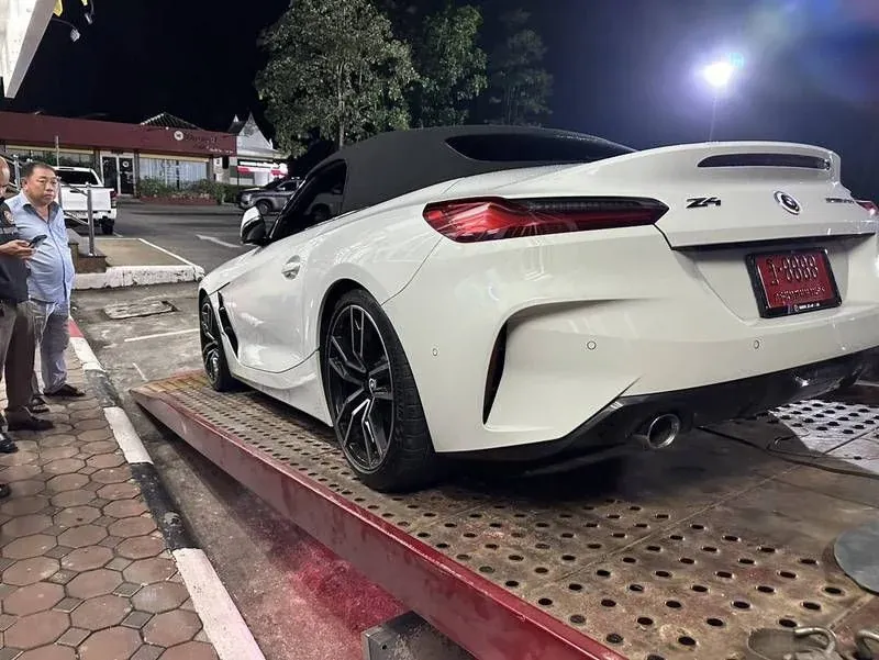 용의자가 도주한 BMW 차량
