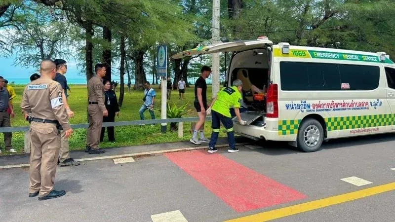 푸껫 해변 익사 사고 현장