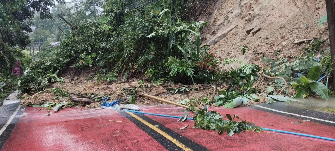 푸켓 카투 지역 도로 침수 상황