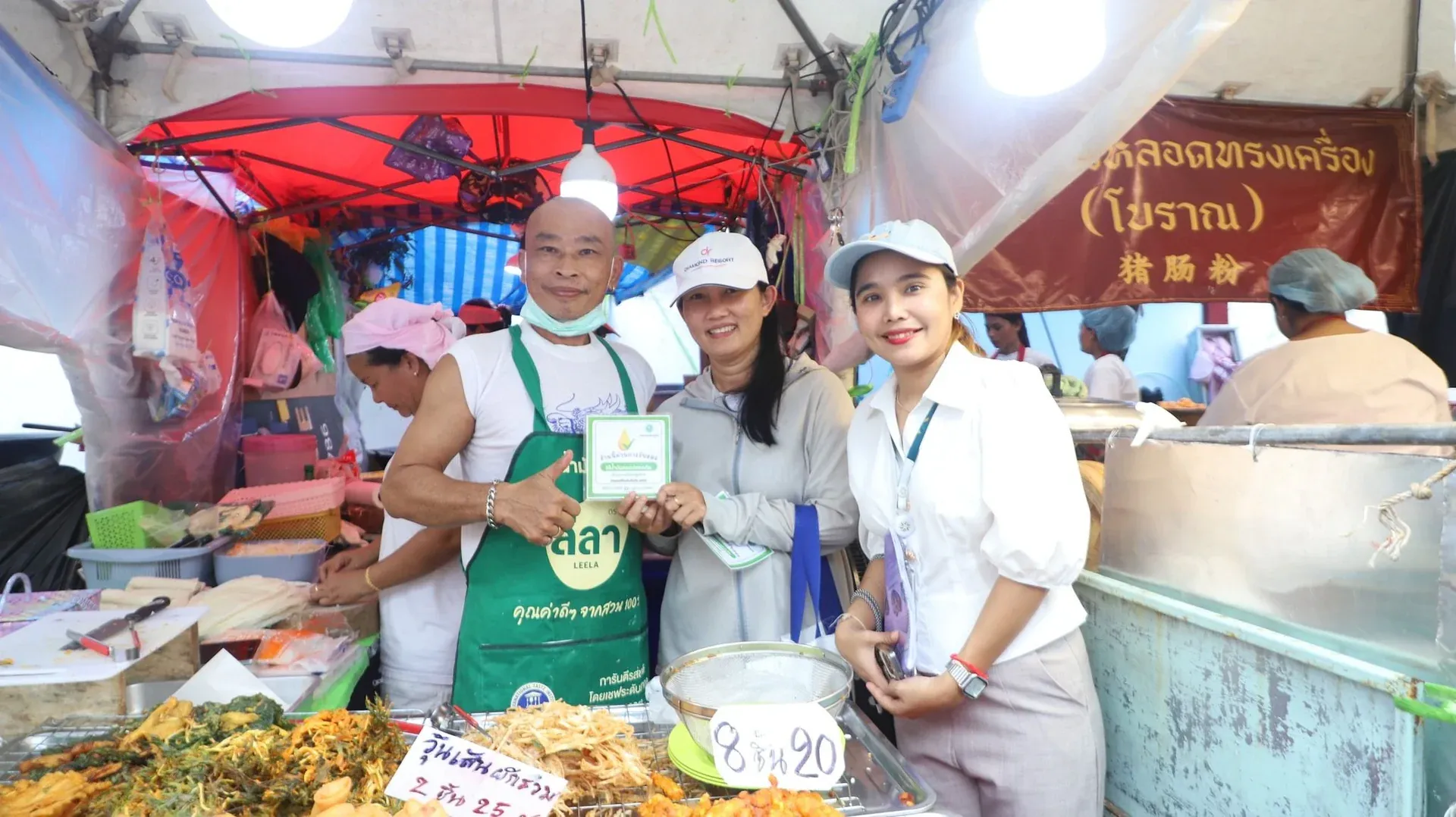 푸켓 채식 축제 노점 점검 현장