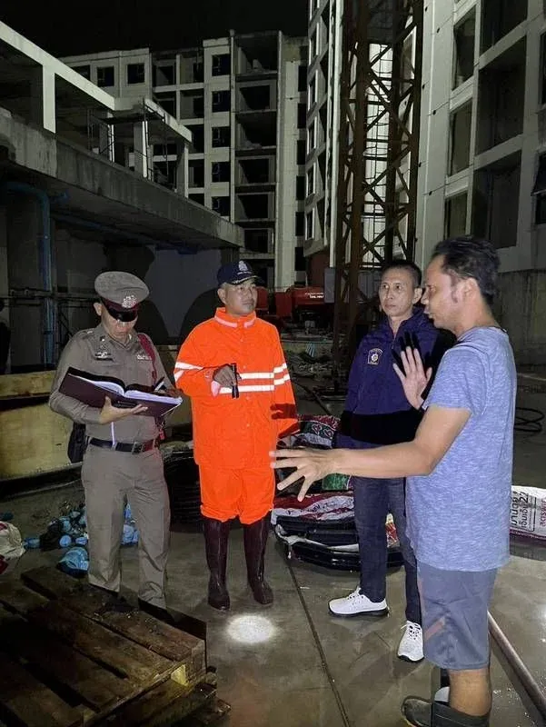 푸켓 콘도 화재 현장 조사