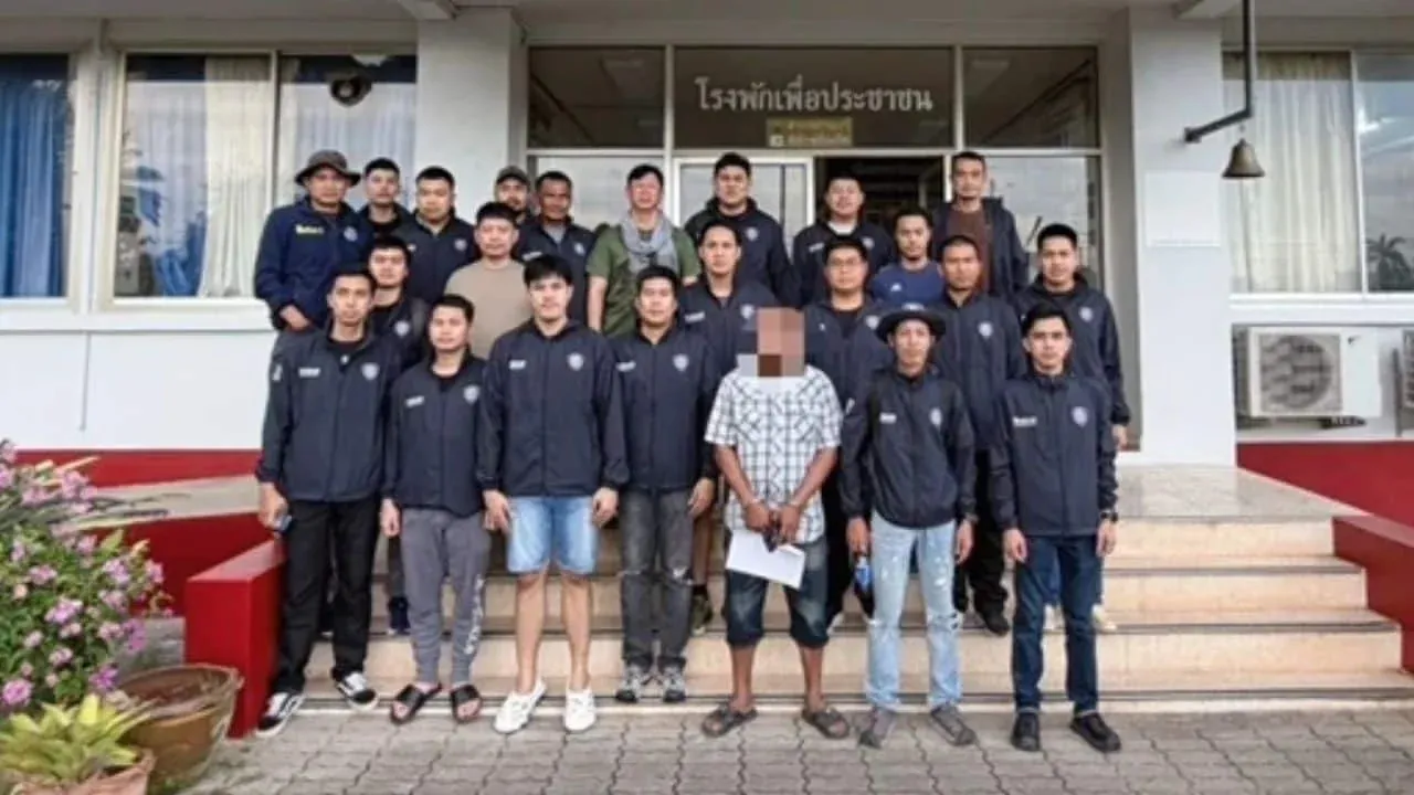 살인 용의자와 경찰