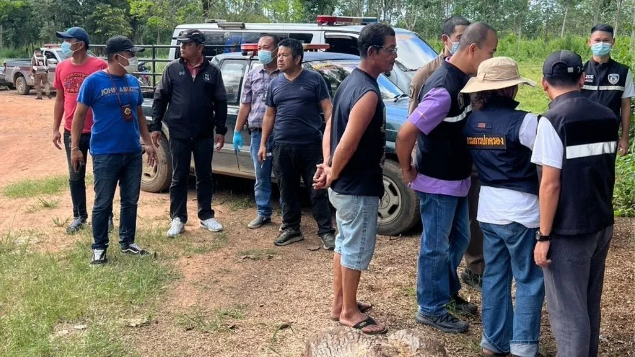 통나무에 묶인 채 발견된 실종 여성의 시신