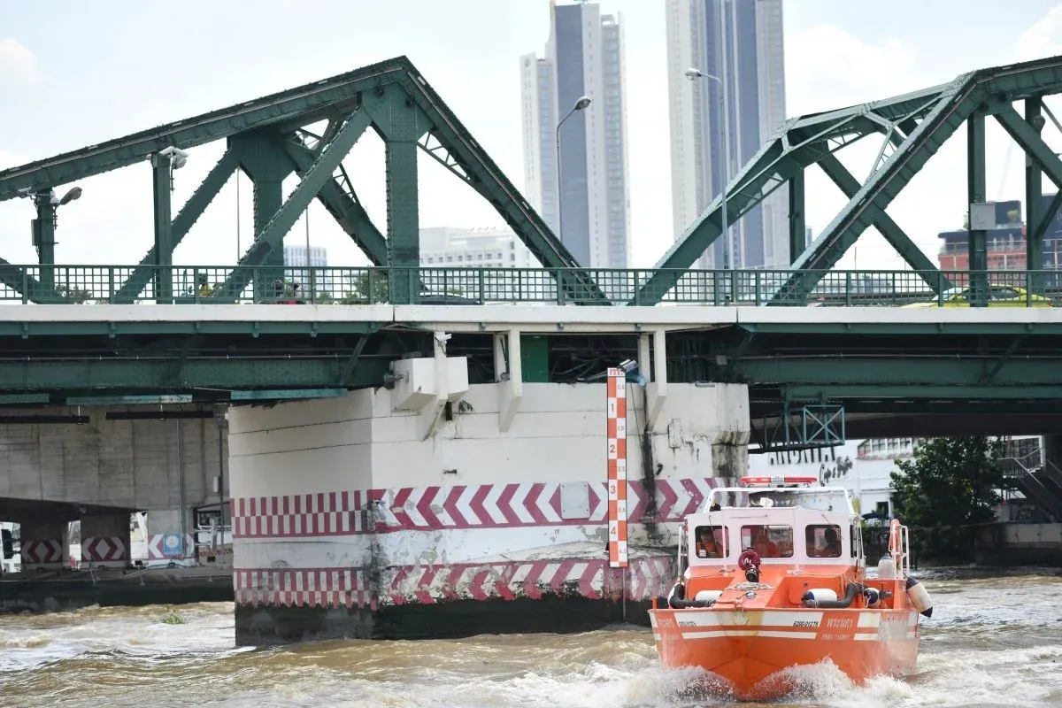 홍수 대비 작업 현장