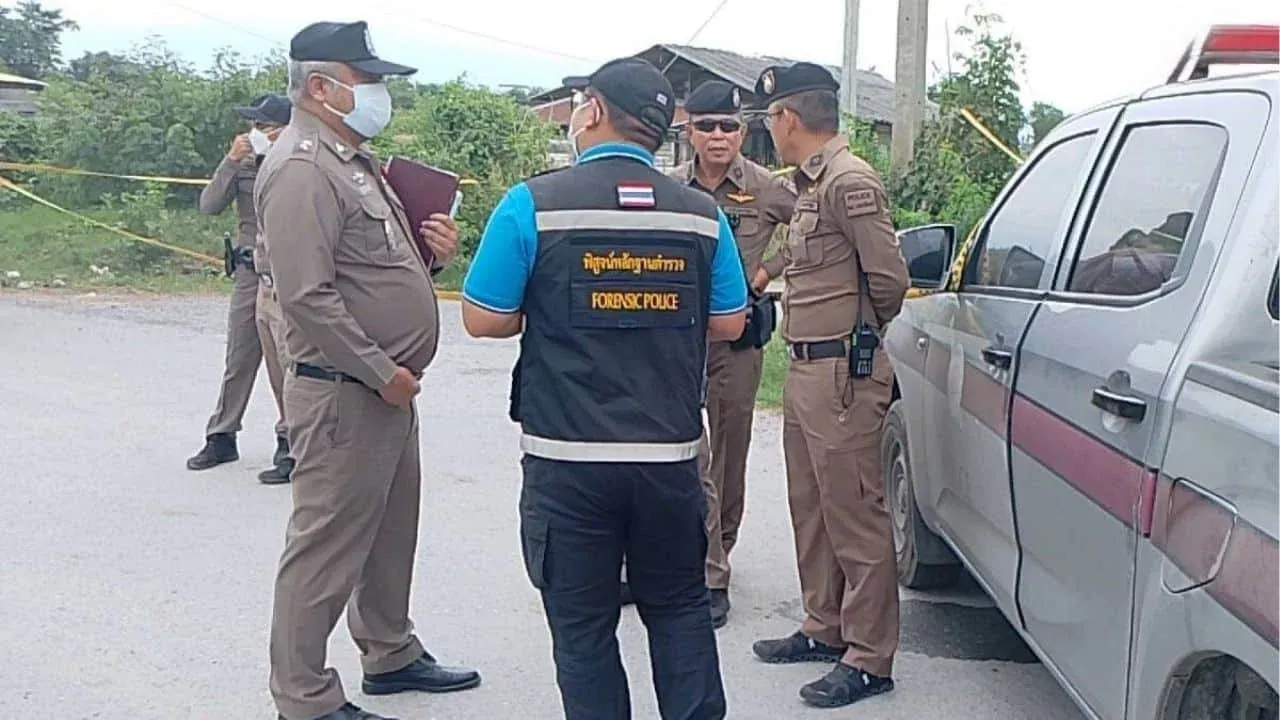 태국 중부 양식장 분쟁 현장