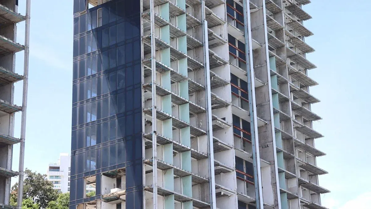 파타야 유휴 콘도 건물