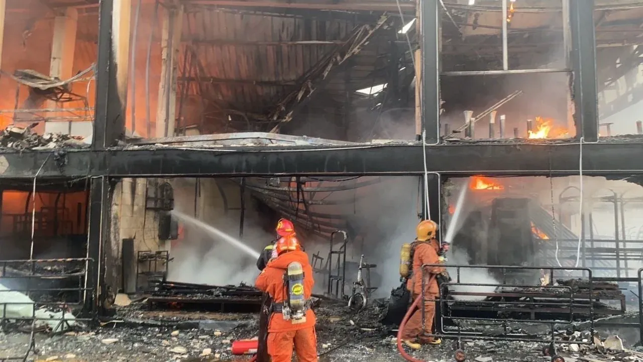 화재 진압 후 건물 상태