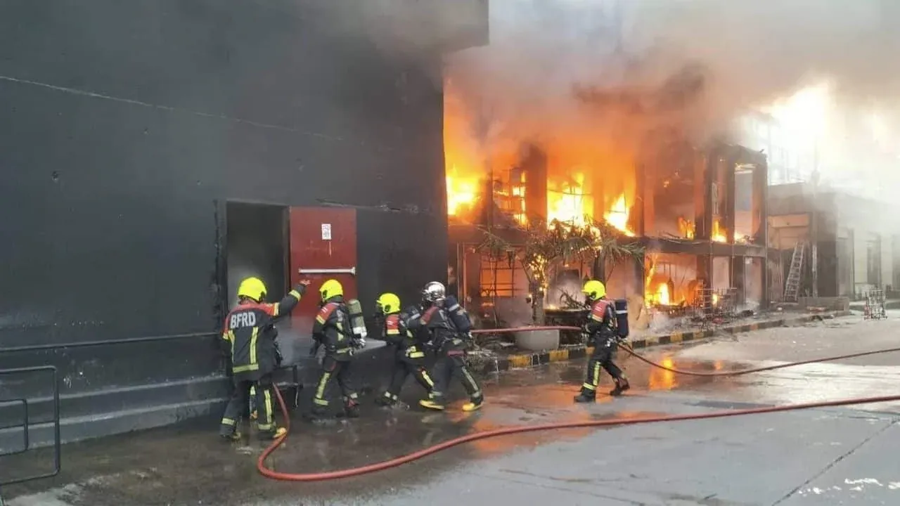 화재 현장의 모습