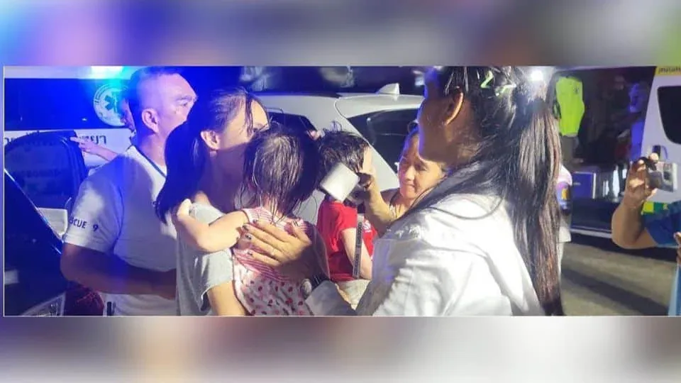 파타야 BMW 차량 구조 현장