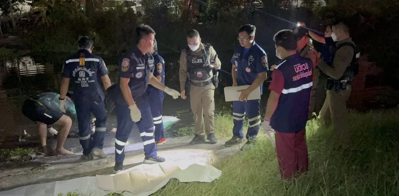 운하에서 발견된 익사 사고 현장