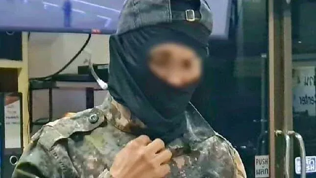 방콕 시장 강도 사건 현장