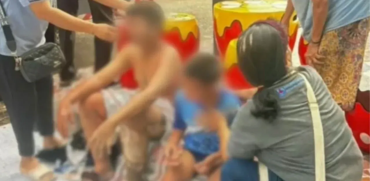 병원에서 치료를 받고 있는 학생의 모습