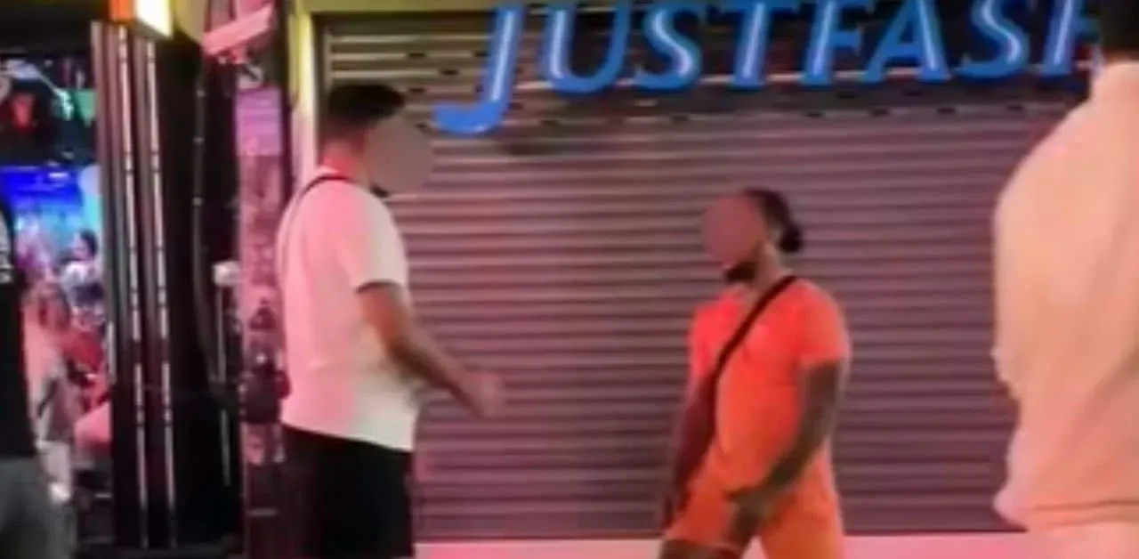 방라로드에서 의식을 잃고 쓰러진 미국인 관광객