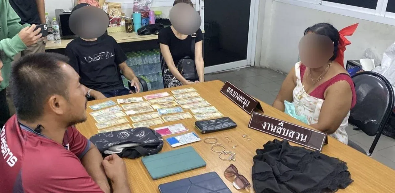 체포된 용의자와 회수된 물품