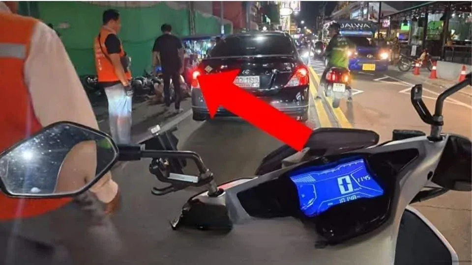 파타야 로드 레이지 사건 현장 영상 캡처