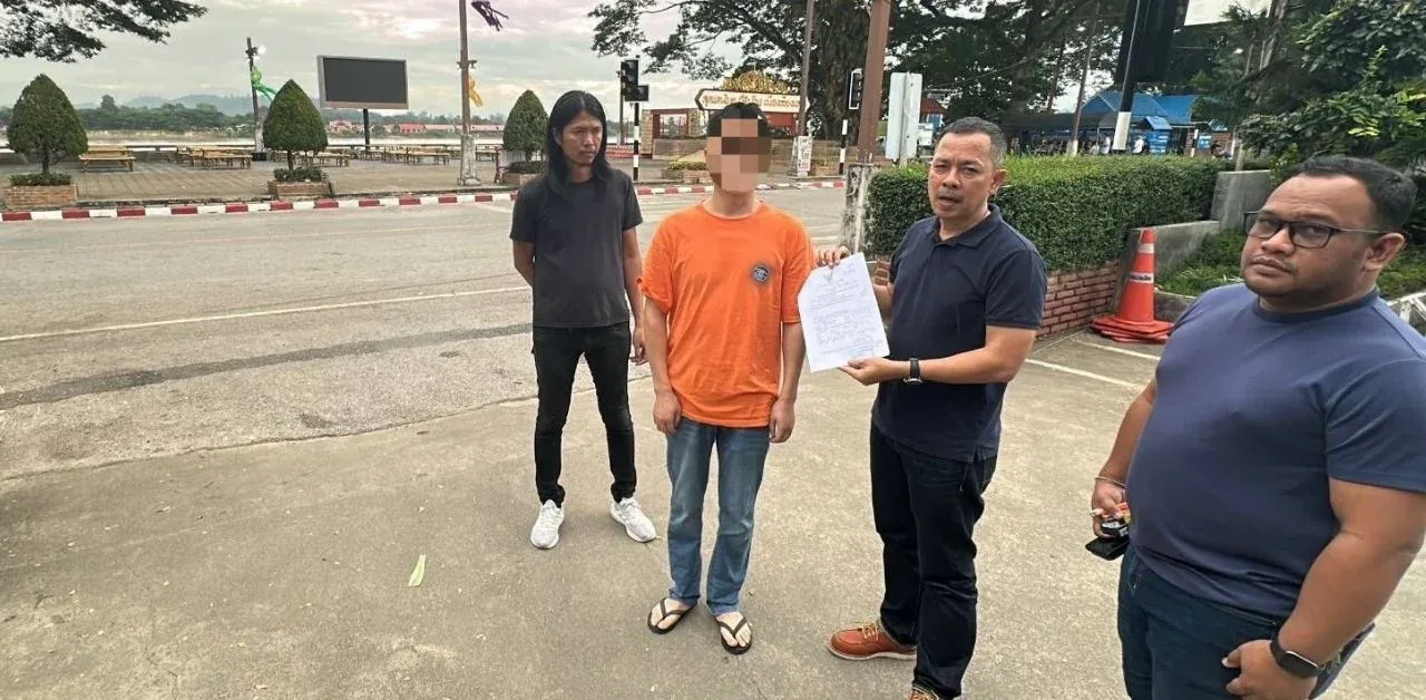 체포된 중국인 남성