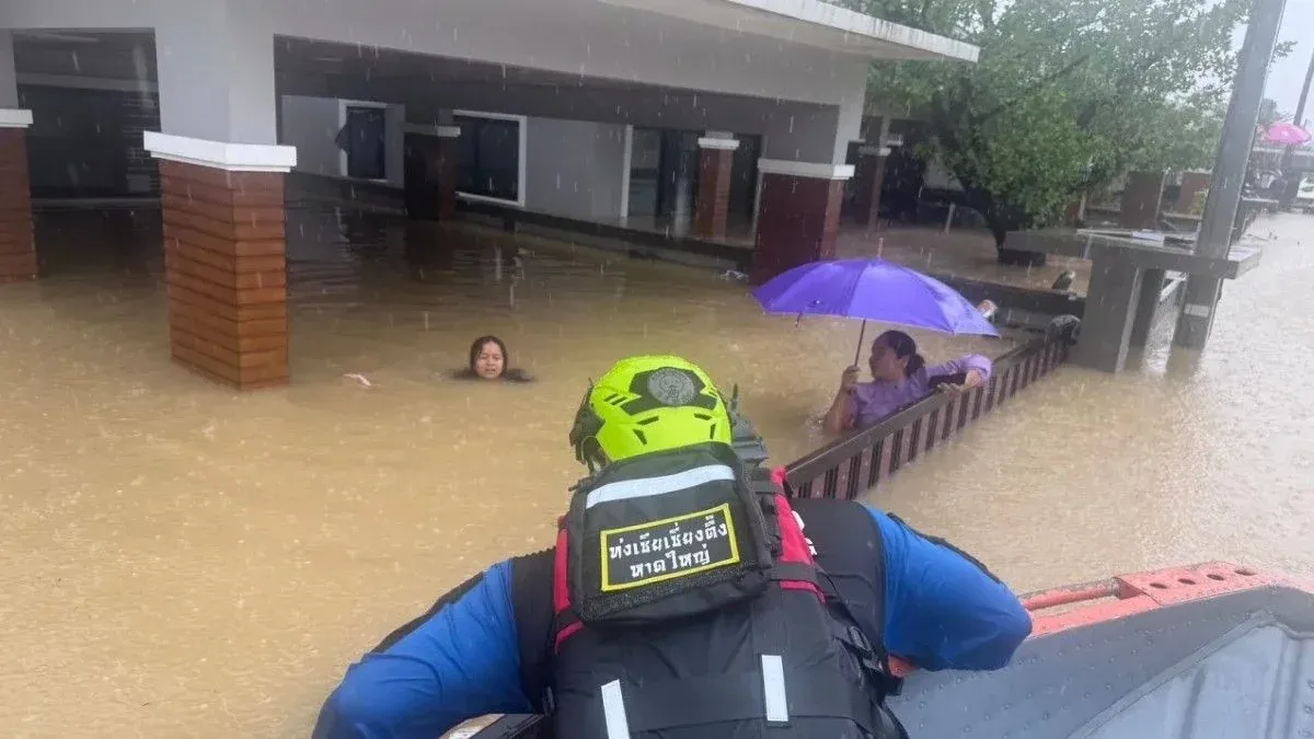 핫야이 지역 홍수 상황