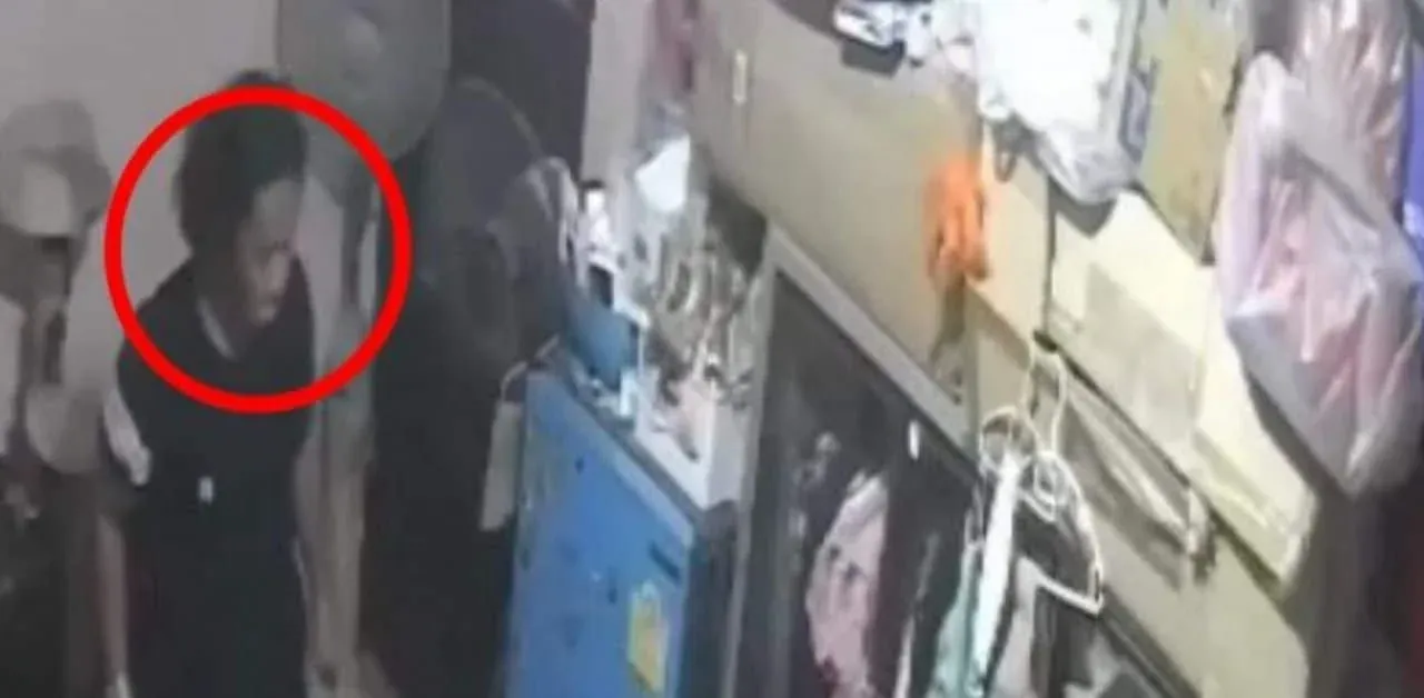 파타야 국수집 절도 사건 현장