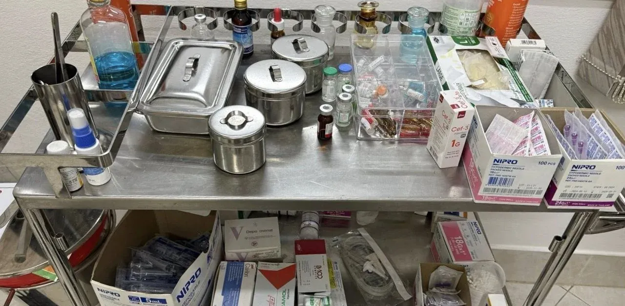 단속 중 도주하는 가짜 의사