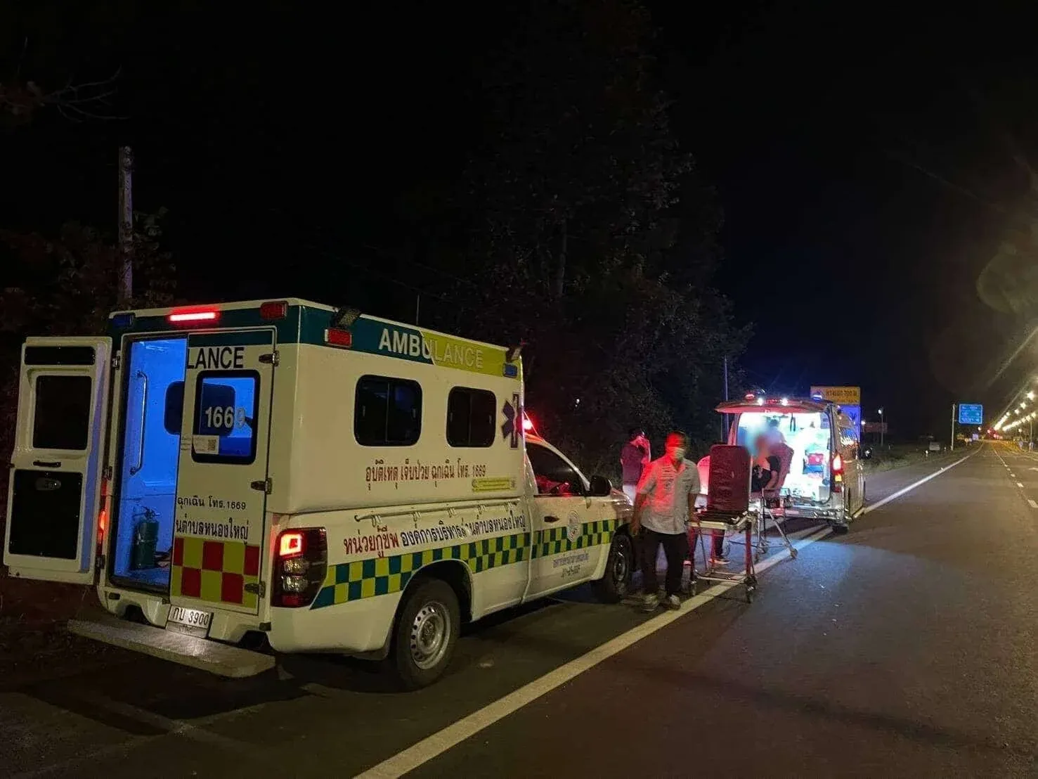 석궁 공격 사건 현장