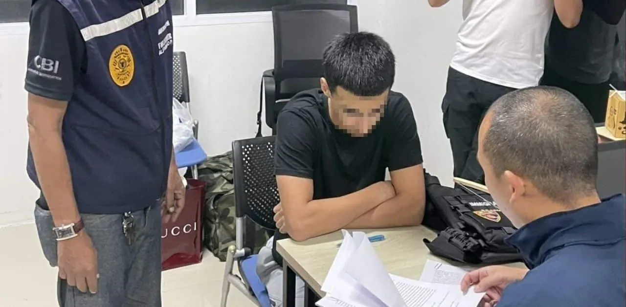 파타야에서 체포된 스웨덴 용의자