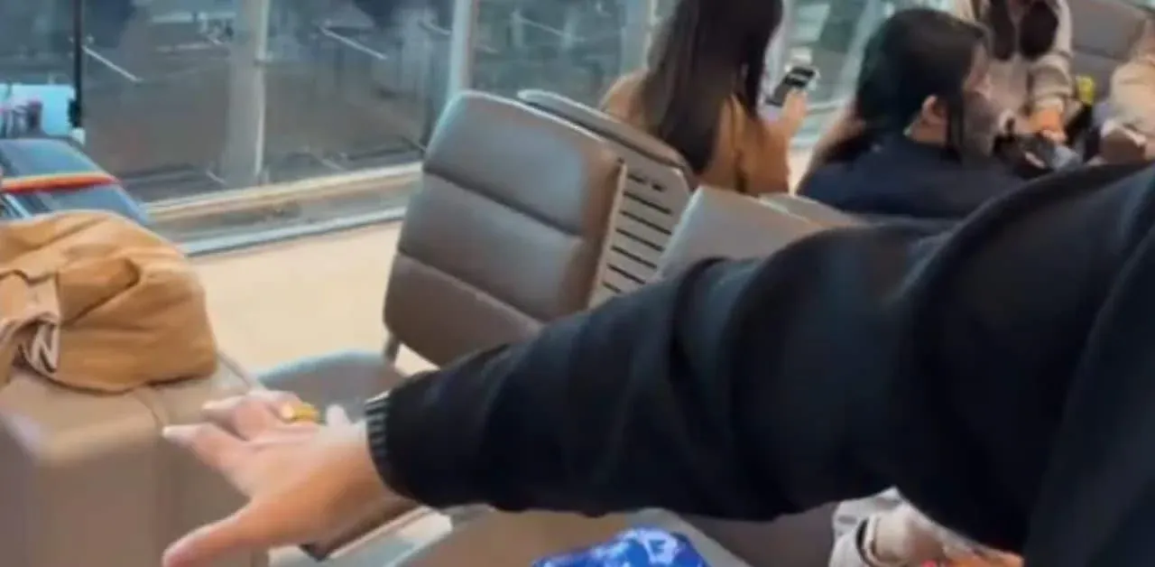 중국인 용의자가 앉아있던 좌석