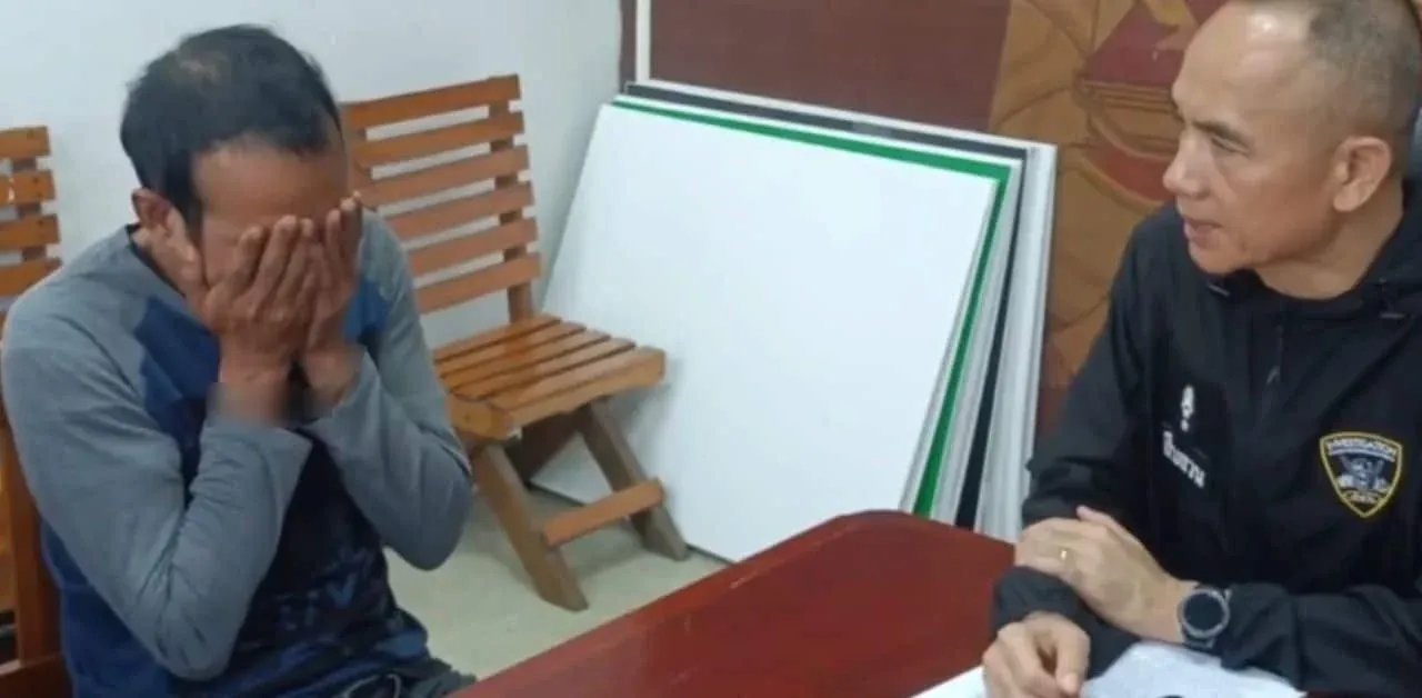 경찰서로 연행되는 용의자