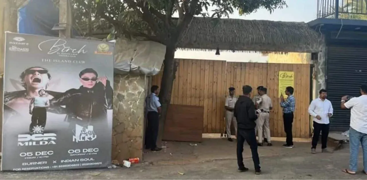 인도 고아 나이트클럽 화재 현장