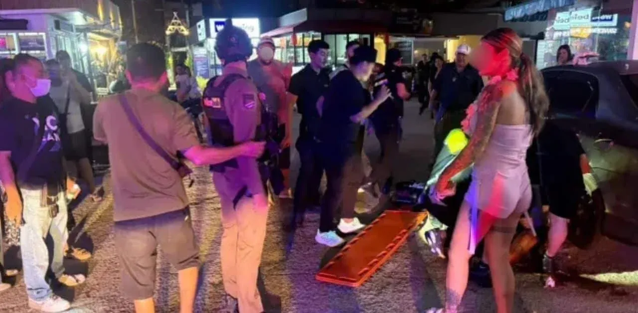 푸켓에서 영국인 관광객 칼부림 사건 현장