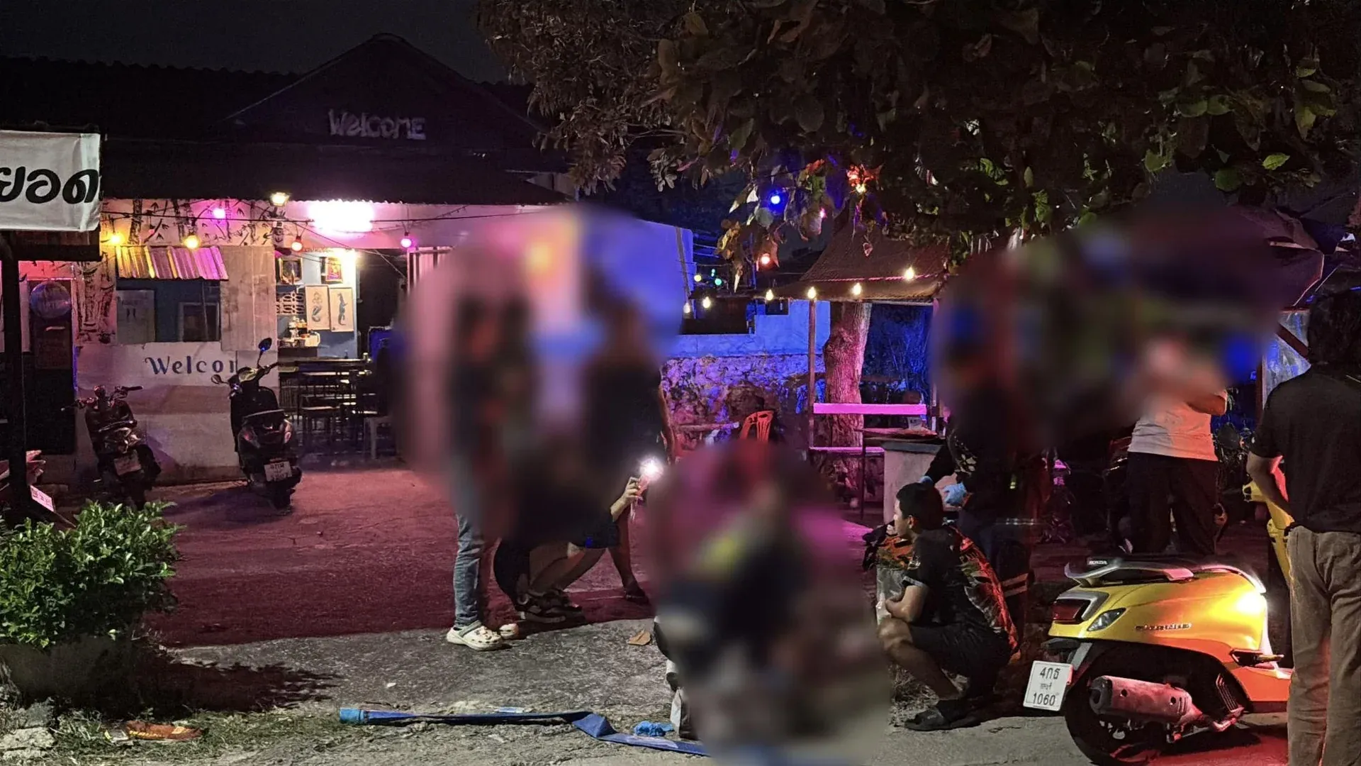 파타야 사고 현장