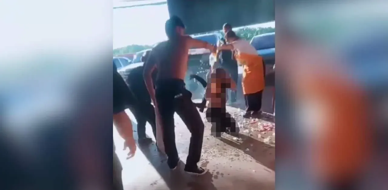 범인 체포 장면